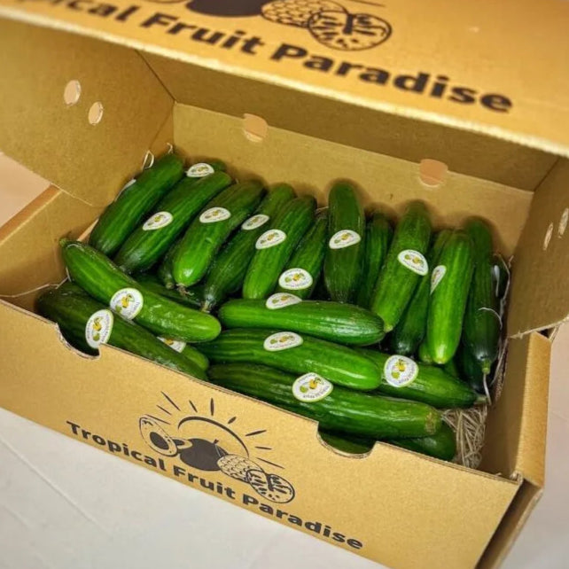 Cucumbers in a box